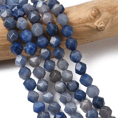 Natural Blue Aventurine Beads Strands G-Z119-A38-01-1