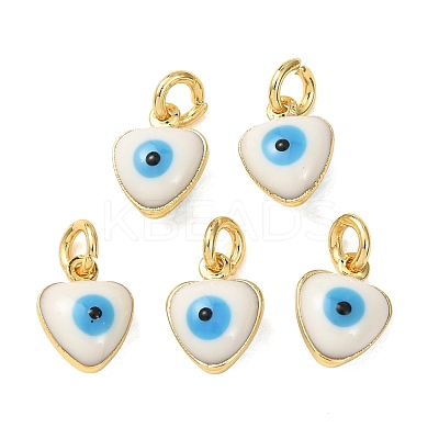 Brass Enamel Charms KK-S518-03H-G-1