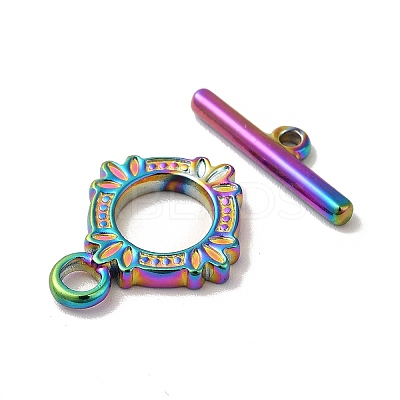 Ion Plating(IP) 304 Stainless Steel Toggle Clasps STAS-H212-17MC-1
