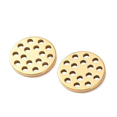Hollow 304 Stainless Steel Charms STAS-G385-05G-03-1