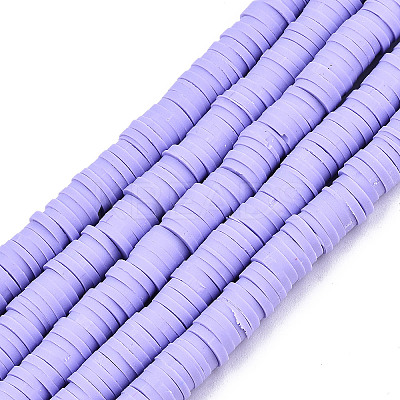 Handmade Polymer Clay Beads Strands LS-CLAY-R089-6mm-120-1