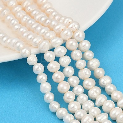 Natural Cultured Freshwater Pearl Beads Strands PEAR-I007-07Y-05A-1