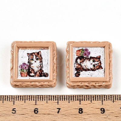 Opaque Resin Decoden Cabochons RESI-N039-130E-1