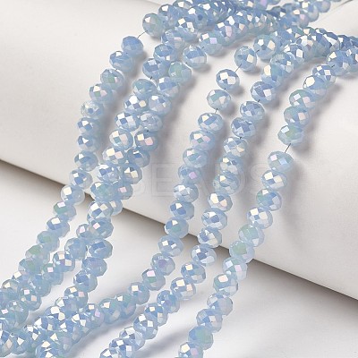 Electroplate Glass Beads Strands EGLA-A034-J2mm-T04-1