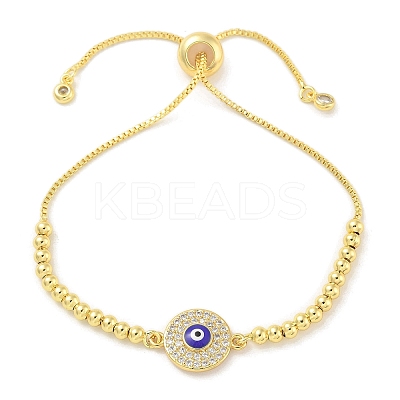 Brass Micro Pave Cubic Zirconia Slider Bracelets for Women LS-BJEW-S158-08G-02-1