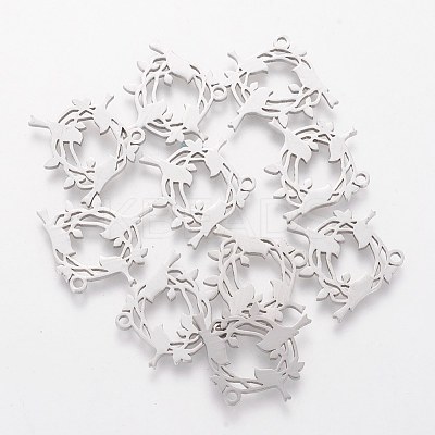 Tarnish Resistant 201 Stainless Steel Pendants STAS-Q201-T430-1