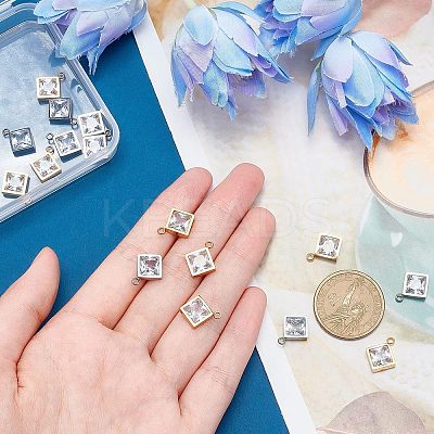 16Pcs 2 Colors 304 Stainless Steel Charms STAS-UN0035-45-1