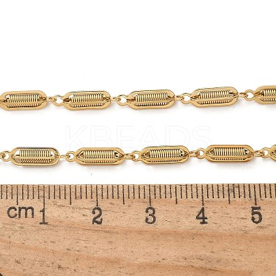 304 Stainless Steel Spiral Link Chain Necklaces NJEW-S442-10G-1