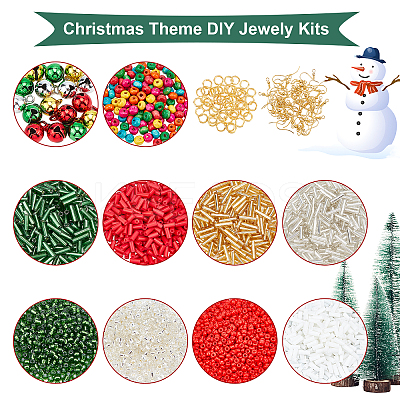 Christmas Theme DIY Jewelry Kits DIY-WH0223-92-1