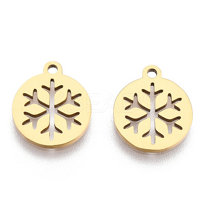 Ion Plating(IP) 304 Stainless Steel Charms STAS-Q201-T063G-1