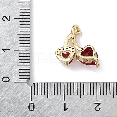 Brass Micro Pave Cubic Zirconia Pendants LS-KK-F909-03G-1