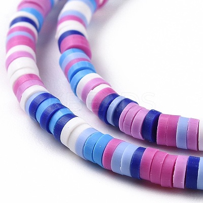 Handmade Polymer Clay Beads Strands CLAY-R089-3mm-007-1