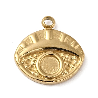 304 Stainless Steel Pendant Cabochon Settings STAS-K263-42G-1