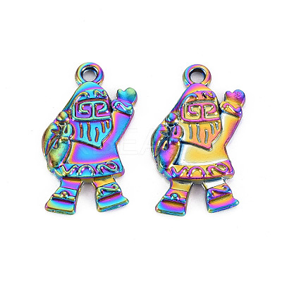 Rainbow Color Alloy Pendants PALLOY-S180-267-NR-1