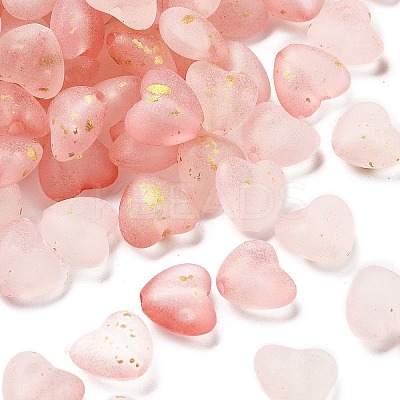 Frosted Transparent Acrylic Beads OACR-F013-06-1