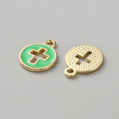 Alloy Enamel Pendants ENAM-WH0057-62A-1