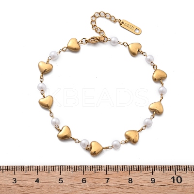 Ion Plating(IP) 304 Stainless Steel Link Bracelets for Women BJEW-P345-08G-1