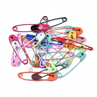 Spray Painted Iron Safety Pins IFIN-T017-02-NR-1