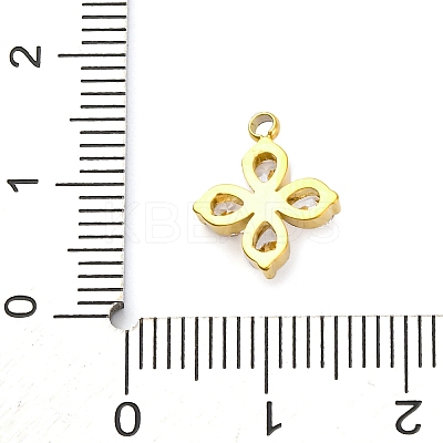 304 Stainless Steel Micro Pave Cubic Zirconia Pendants STAS-U042-06G-05-1