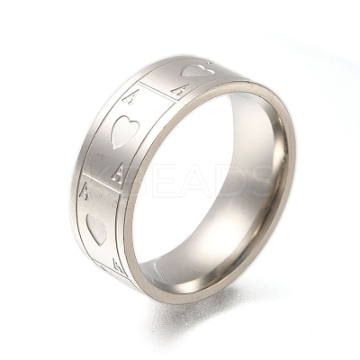 304 Stainless Steel Rings for Women RJEW-S241-06P-1