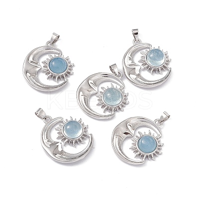 Natural Aquamarine Pendants KK-A173-04P-04-1