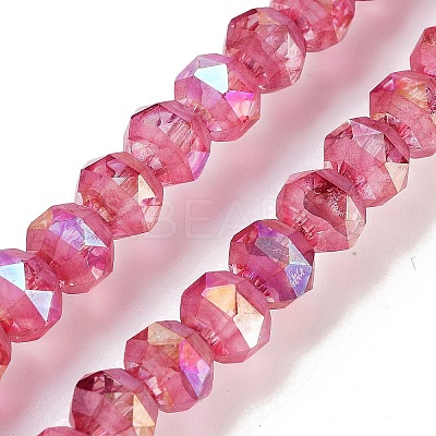 Baking Paint Glass Beads Strands GLAA-H032-05-1