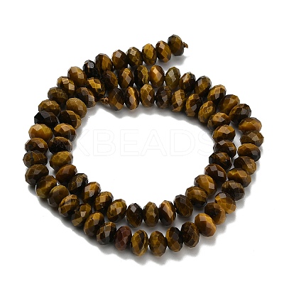 Natural Tiger Eye Beads Strands G-C259-A01-5x8mm-02-1