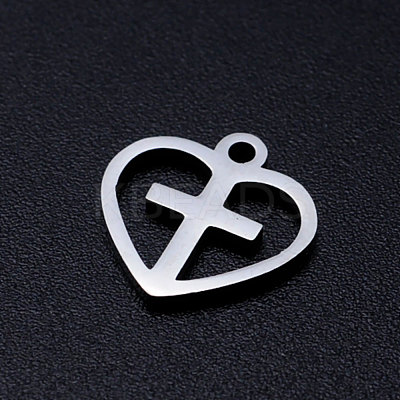 Non-Tarnish 201 Stainless Steel Hollow Charms STAS-Q201-JN318-1-1