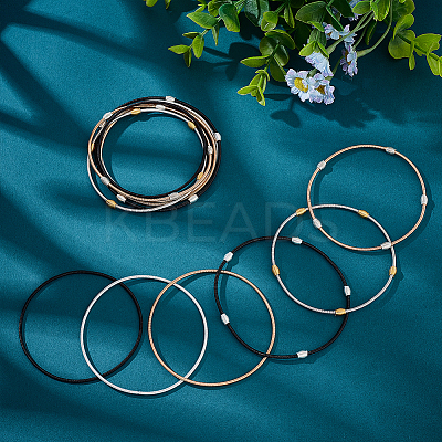 30Pcs 6 Style Spring Bracelets Set BJEW-BC0001-10-1