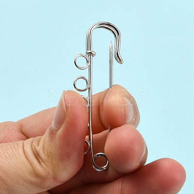 Iron Safety Brooch Findings X-MAK-Q004-04-1