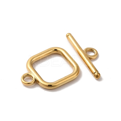 Ion Plating(IP) 304 Stainless Steel Toggle Clasps X-STAS-H212-27G-1