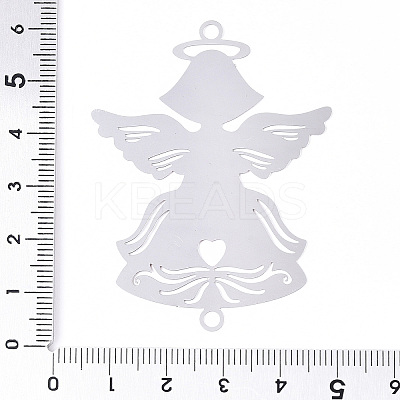 304 Stainless Steel Connector Charms STAS-N103-198P-1