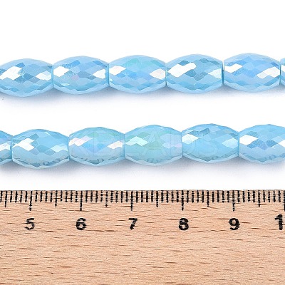 Electroplate Glass Beads Strands EGLA-S194-15A-A07-1
