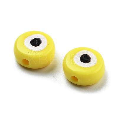 Opaque Printed Acrylic Beads OACR-G038-04G-1