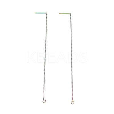 Ion Plating(IP) 304 Stainless Steel Stud Earring Finding STAS-E161-07RC-1