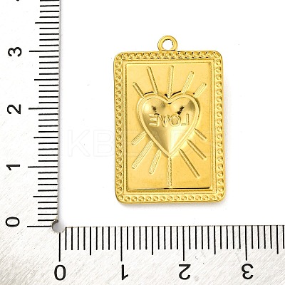 Ion Plating(IP) 304 Stainless Steel Pendants STAS-K293-09G-1