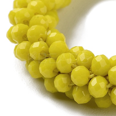 Crochet Glass Beads Braided Stretch Bracelet BJEW-S144-002E-15-1