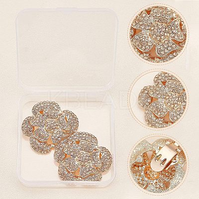2Pcs Detachable Flower Shoe Decoration FIND-FG0001-69-1