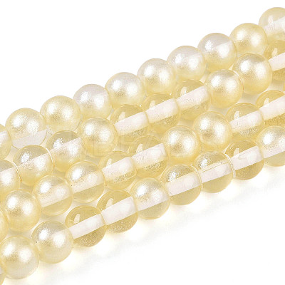 Baking Paint Transparent Glass Beads X1-DGLA-N011-6mm-02-1