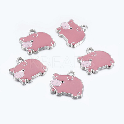 Zinc Alloy Enamel Pendants X-ENAM-22X18-1-1