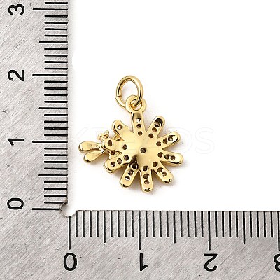 Brass Micro Pave Cubic Zirconia Pendants KK-I360-028G-1