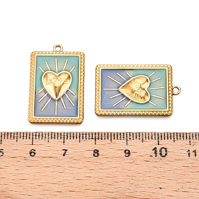 Ion Plating(IP) 304 Stainless Steel Pendants STAS-N107-05B-G-1