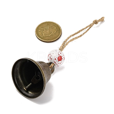 Halloween Iron Bell Hanging Ornaments HJEW-JM02442-1