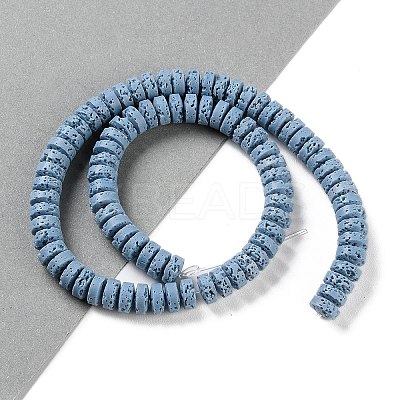 Synthetic Lava Rock Dyed Beads Strands G-H311-09-07-1
