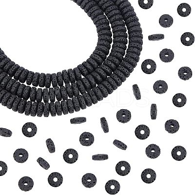4 Strands Natural Lava Rock Beads Strands G-NB0001-52A-1