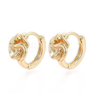 Brass Hoop Earrings EJEW-T048-21G-1