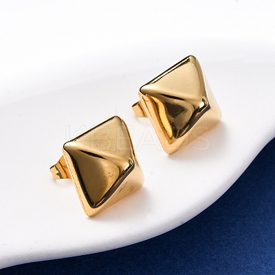 304 Stainless Steel Stud Earrings EJEW-D331-01G-1