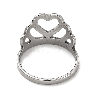 Non-Tarnish 201 Stainless Steel Finger Rings RJEW-G278-24P-1