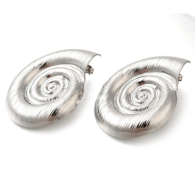 304 Stainless Steel Conch Stud Earrings EJEW-I312-10P-1