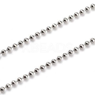 Brass Ball Chain Necklaces NJEW-JN02912-02-1